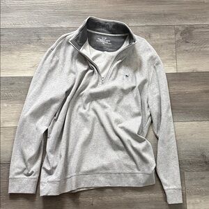 Vineyard Vines Light Gray Performance Quarter-Zip